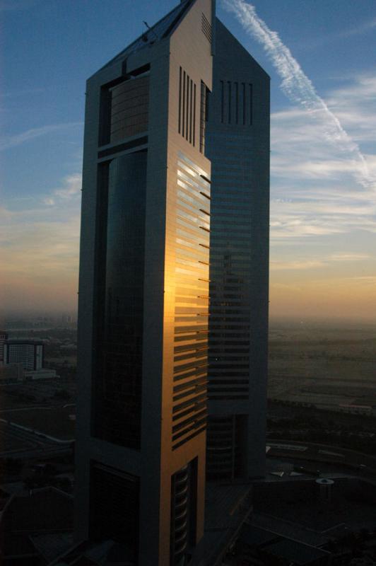 Emirates Towers at sunrise