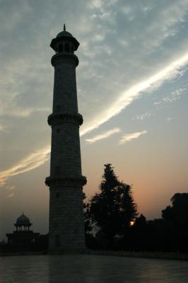 Southeast minaret at sunrise