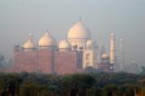 Morning view from a high point east of the Taj Mahal