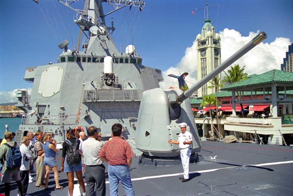 Touring the USS Russell