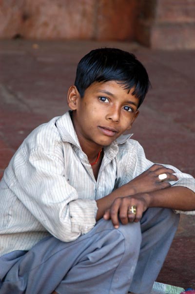 Boy at Fatehpur Sikri, India