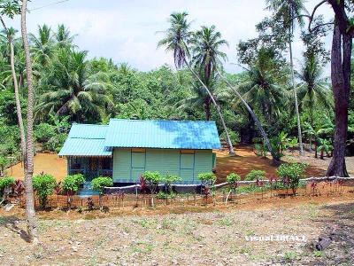 The kampong wooden house