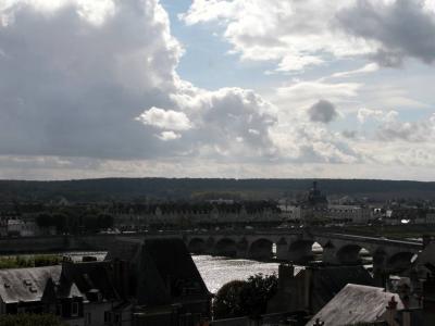 Blois: Sky and Loire river