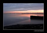 Avonmouth docks  Portishead Pier - sunrise - from The Royal Hotel Portishead 1 copy.jpg
