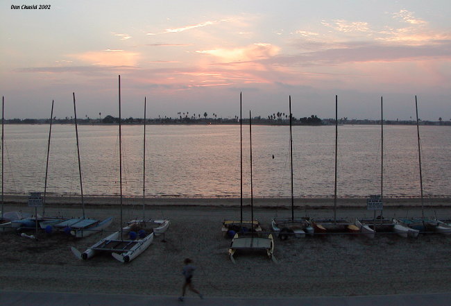 Jogging at Sunset