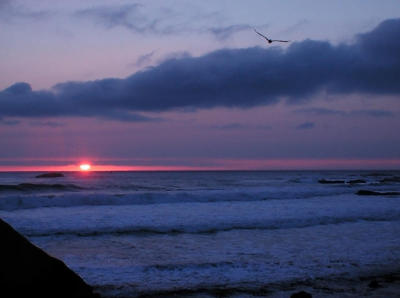Ocean sunset at Dana Pt 1.