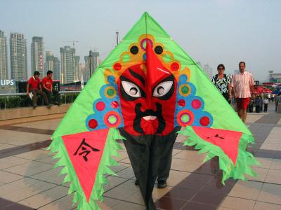 kite vendor on the bund, shanghai
