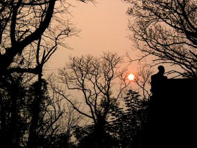 hazy evening, qufu