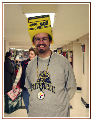 ...and everywhere, fans show their support of the team. Go Steelers!