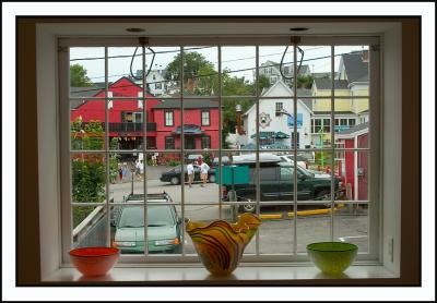 Then we giftshop hop...view from rear window.