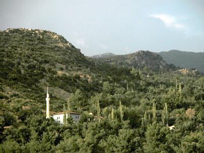 23 View to minaret in hillside village