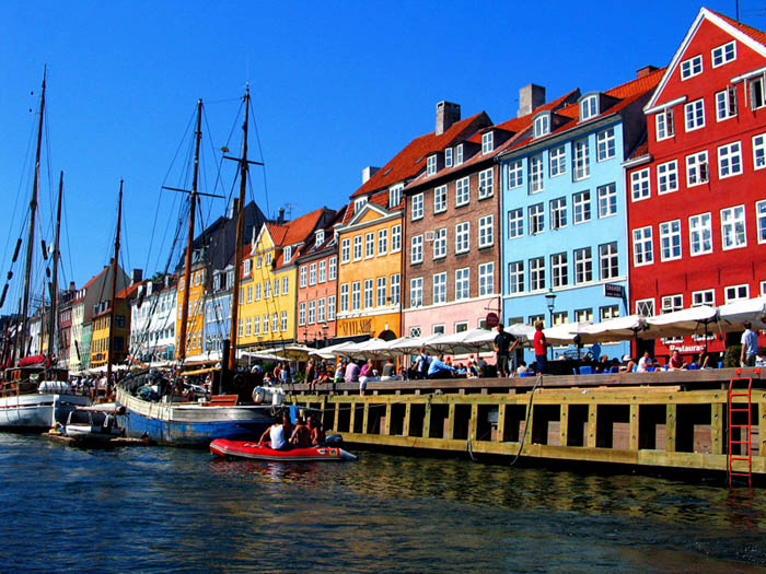 Before the crowd invades Nyhavn in Copenhagen