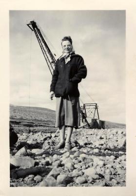 During irrigation canal construction, 1949 (65)