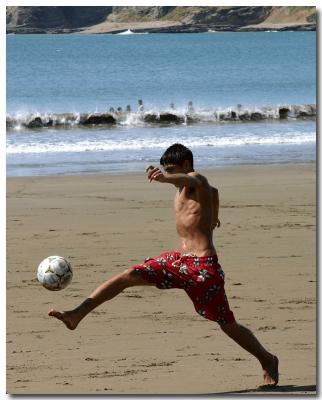 Along the beach in San Juan del Sur, Nicaragua