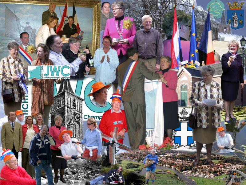 Collage t.g.v. het afscheid van mevr. R. Vosjan als burgemeester van Warmond