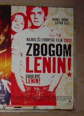 Advert for movie, Ljubljana, Slovenia