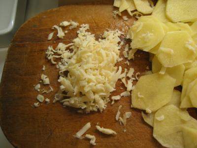 Rallar grueso el queso