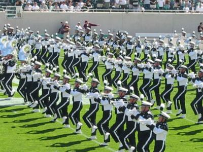 The MSU marching band
