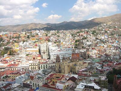 View of Guanajuato from the monument