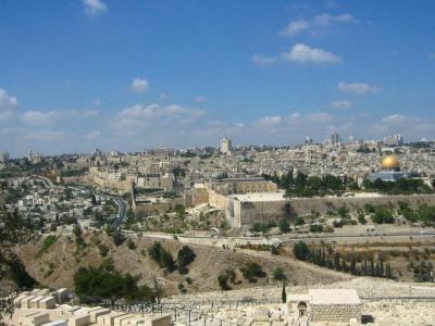 Overview of Jerusalem from Mt of Olives