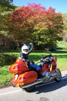 Diane on the foothills parkway in North Carolina