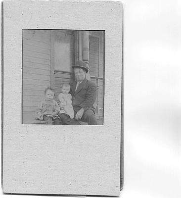 Cele, Grandpa Mort, and Great Grandpa Mort  in 1915