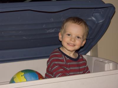 Miles in Toy Box
