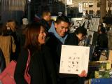 Happy Shoppers at Union Square Book Stalls