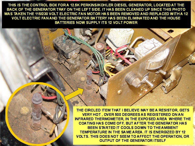 12.5K PERKINS/KOHLER GENERATOR  CONTROL BOX