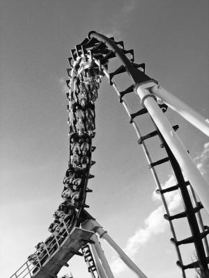 Roller Coaster (B/W)