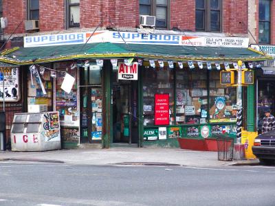 Shop on the street in Harlem
