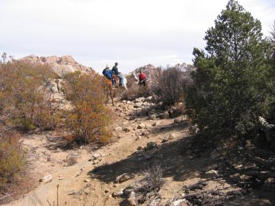 Crossing the ridge