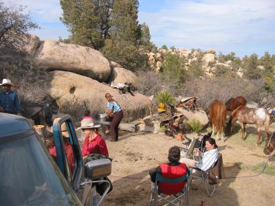 Cocktail hour at camp