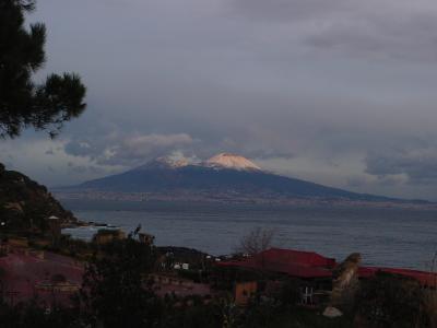 Snow-capped Vesuvio