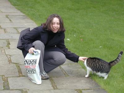 Cat at the Keats House - March 19, 2002