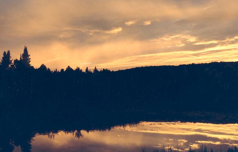 Algonquin Sunset the wolves were howling (Canon T-50)