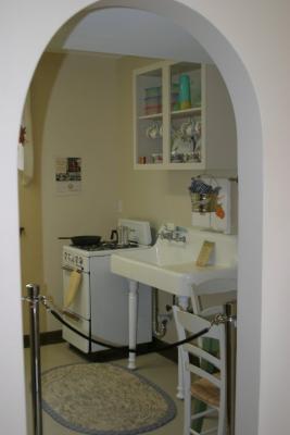 Entrance to the kitchen area