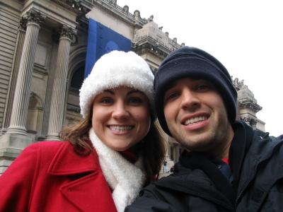 Kelly and Eric outside the Met