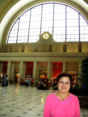 Mom at Union Station...