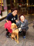 Doggie and 2 sisters outside Trump Building...