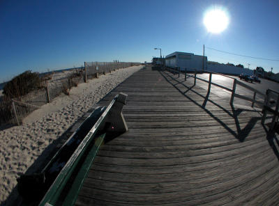 Boardwalk, Fisheye on rectilinear setting