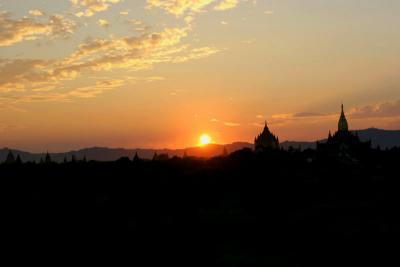 Sunset over Ancient Bagan