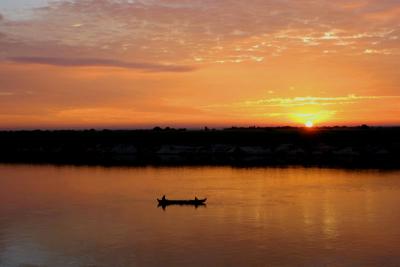 Sunrise on the Ayeyarwady River