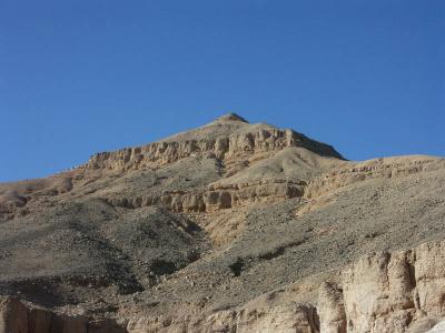 Natural pyramid overlooking Valley of the Kings