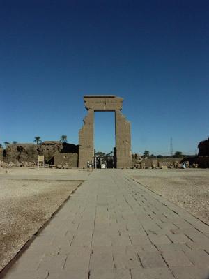 Dendera temple entrance