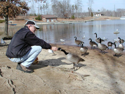 My buddy, Rick and his new pal.