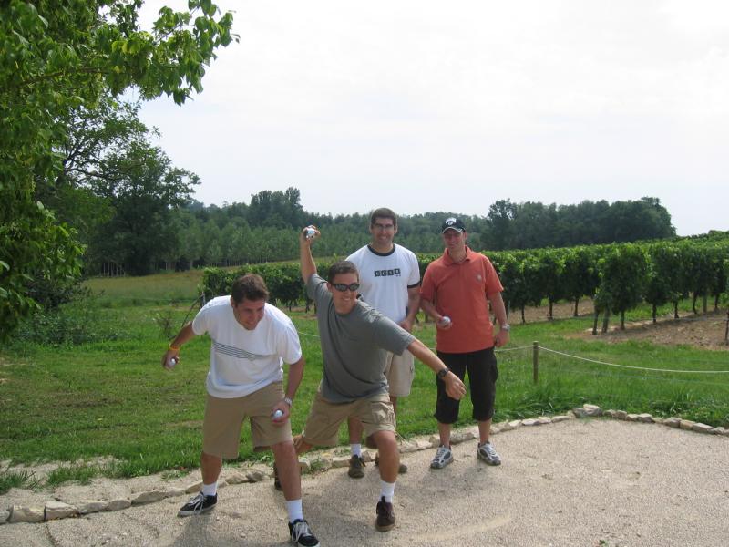 Les hommes dcouvrent petanque