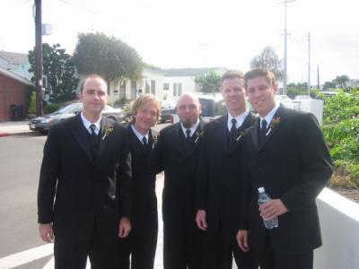The groomsmen before the wedding
