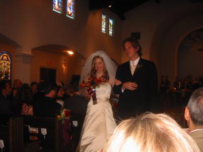 Ashley and Jeff, newly wed