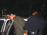 roman gets in the car